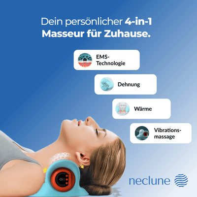 Alorani NeckRelief Pro™ – 4-in-1 Nackenmassager met EMS, Warmte & Stretch